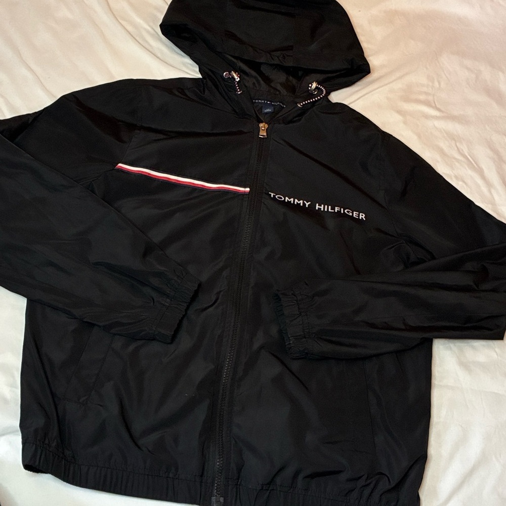 SOLD Black Womens Tommy Hilfiger Jacket Size Small - Picture 3 of 7
